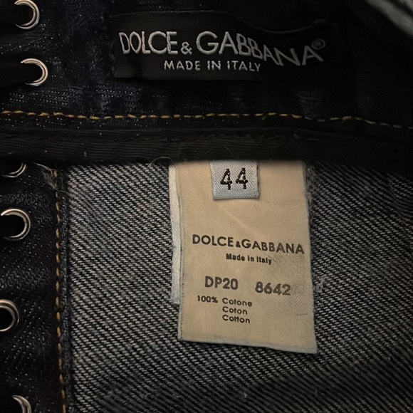 Vintage Dolce & Gabbana Bondage Button Jeans - Picture 9 of 11